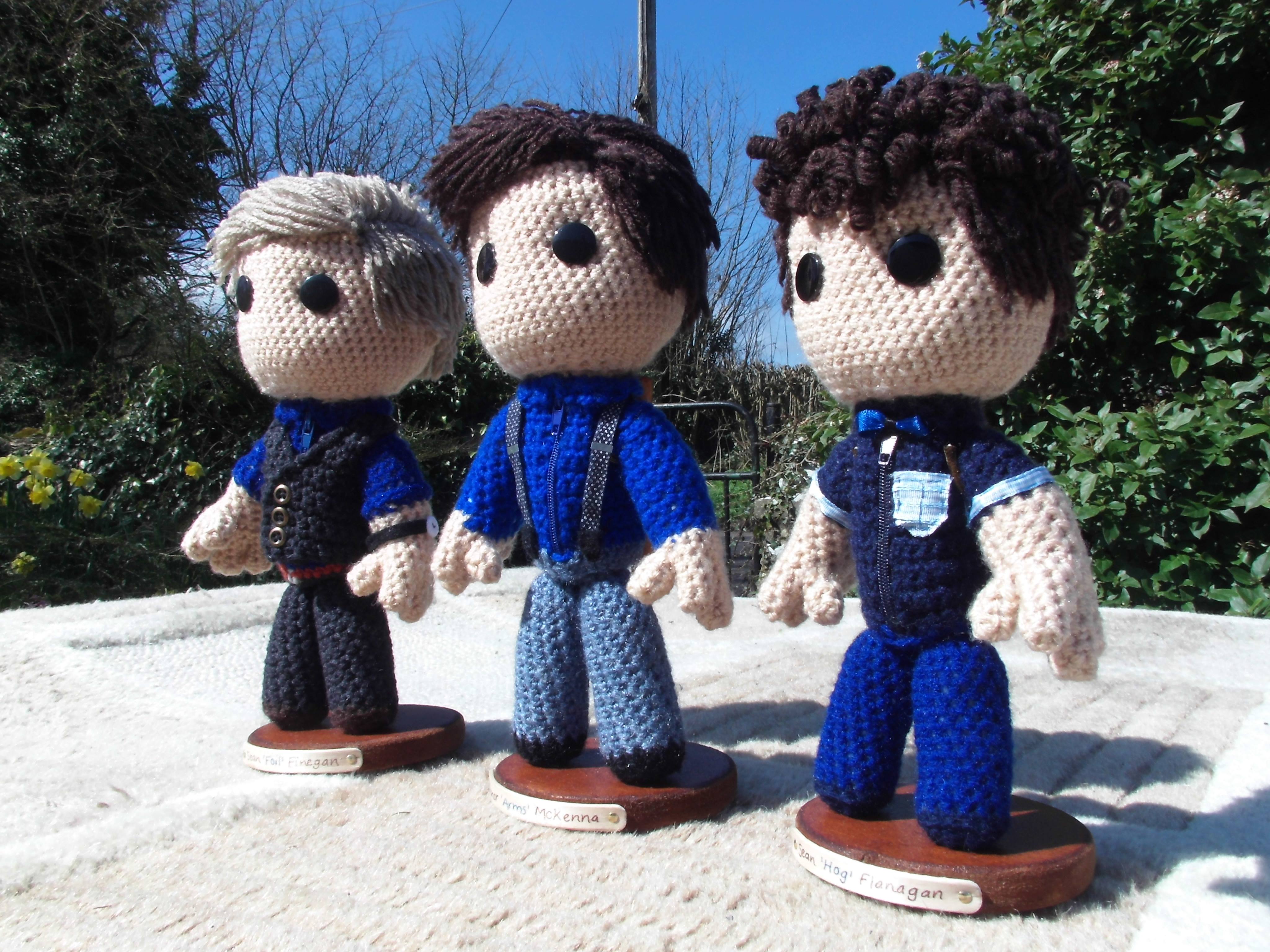 Handmade mascots in the workshop