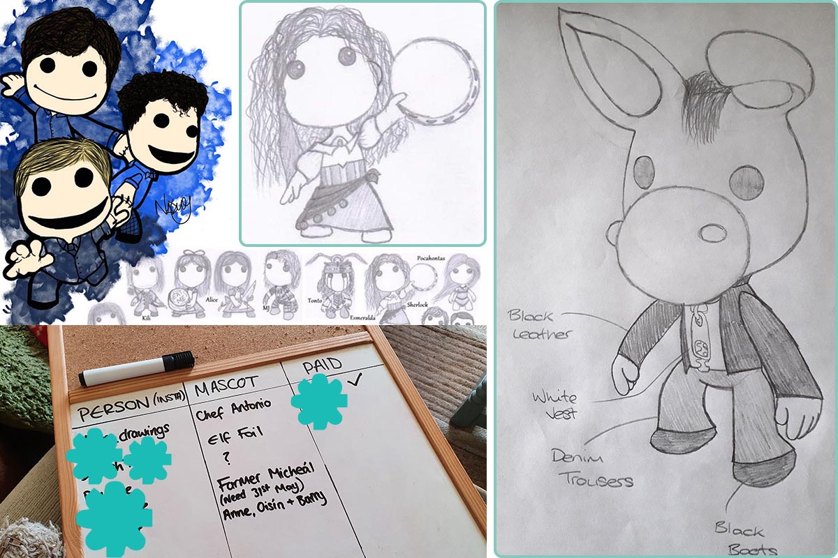 Mascot creation process step 2